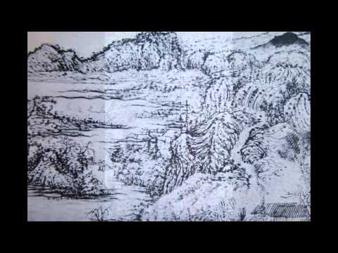Shitao (ca. 1642-1707): Landskab med bjerge. Musik: Debussy.