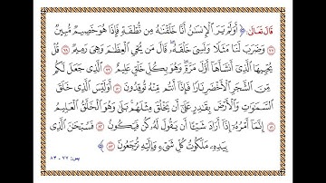 سورة يس من 77 الى 83 بصوت جميل ورائع