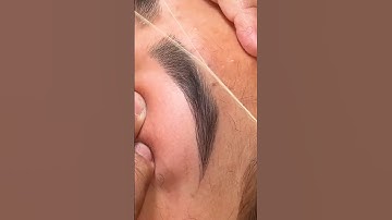 Clean Shape Eyebrow threading #shorts #youtubeshorts #shortsfeed #eyebrows #threading