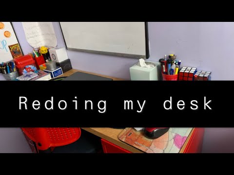 Redoing My Desk Vlog Youtube