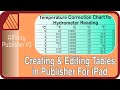 How to Create and Edit Tables in Affinity Publisher for iPad