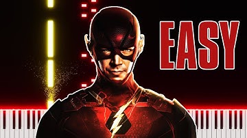 THE FLASH - Theme Song | EASY  Piano Tutorial