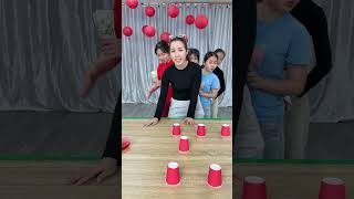  Blindfold Cup Unboxing  Who Wins The Big Cash Prize funny challenge shorts