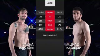 Важа Циптаури vs. Мурад Каламов | Vazha Tsiptauri vs. Murad Kalamov | ACA 148