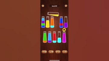69 lvl color water sort game #colorwatergame #asmr #asmrgame #games #gameout