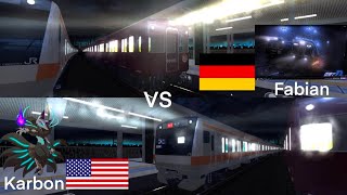 電車でＤ Shining Stage: Fabian Zockt (Hankyu 2000) vs Karbon (E233)