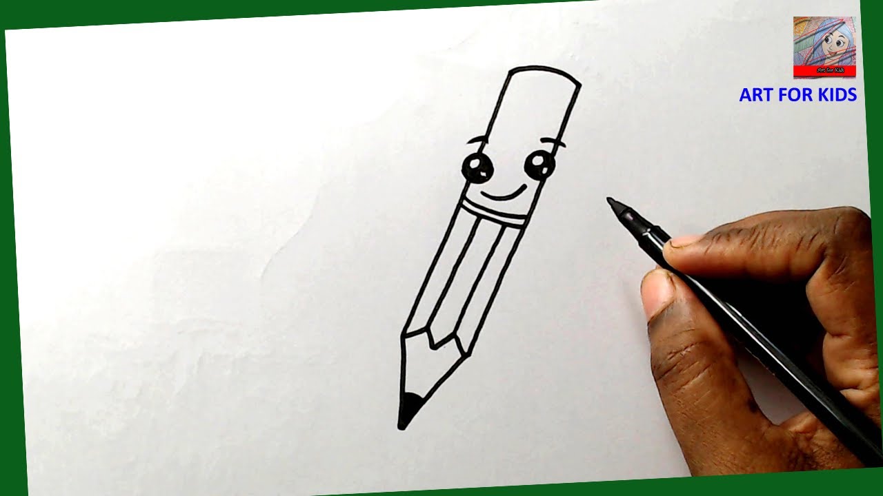How to draw a PENCIL for kids 