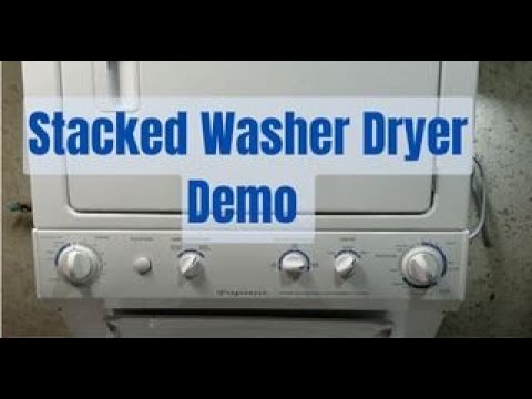 Video: Ar frigidaire skalbimo mašiną ir džiovyklę galima sukrauti?