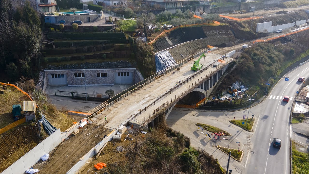 Villa d’Almè-Almè, i lavori per la tramvia - Gennaio 2025