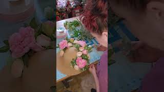 How to make a floral hat wreath