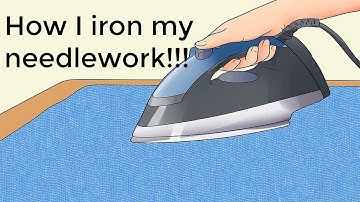 Cross Stitch/Flosstube#273  How I iron my finished pieces!!