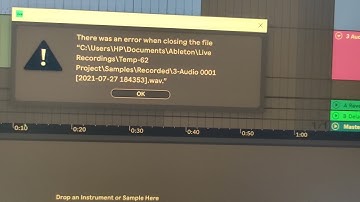 Ableton 11 error after update 11.0.5 built what