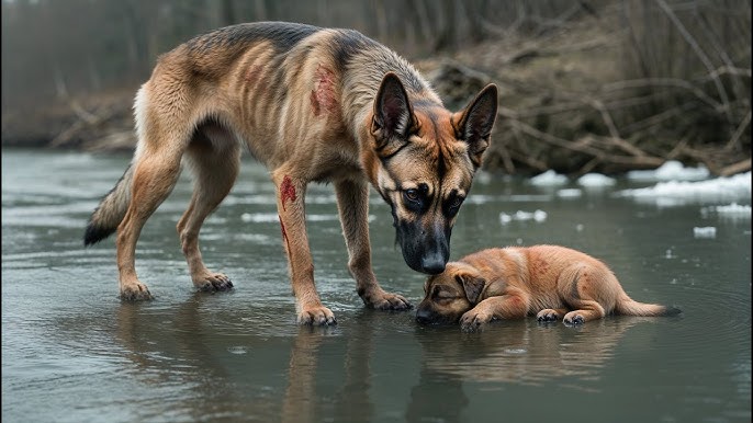 Desperate for Help, Wild Dogs Refuse to Abandon Their Dying Baby—Until a Lifeline  Appears! - YouTube