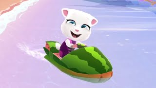 Talking Tom JetSki 2 1st - Cute Cat Animals Games screenshot 4