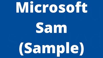 Microsoft Sam (Sample)