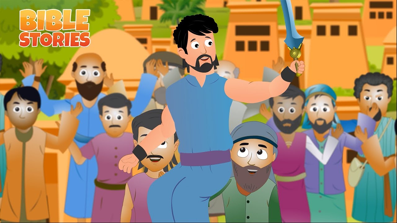 saul-won-the-battle-bible-stories-kids-youtube