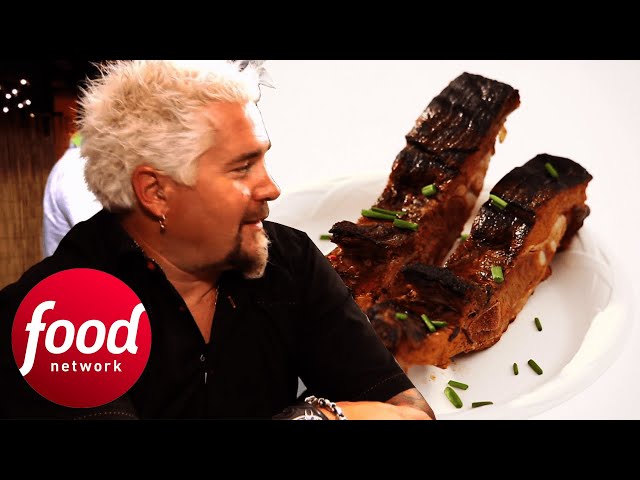 Delicious Ribs Are Named Luau's MVP! | Rachael vs Guy: Celebrity Cook Off