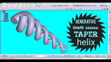 catia v5 tutorial, Taper helix in catia v5, Generative shape design, catia v5, catia