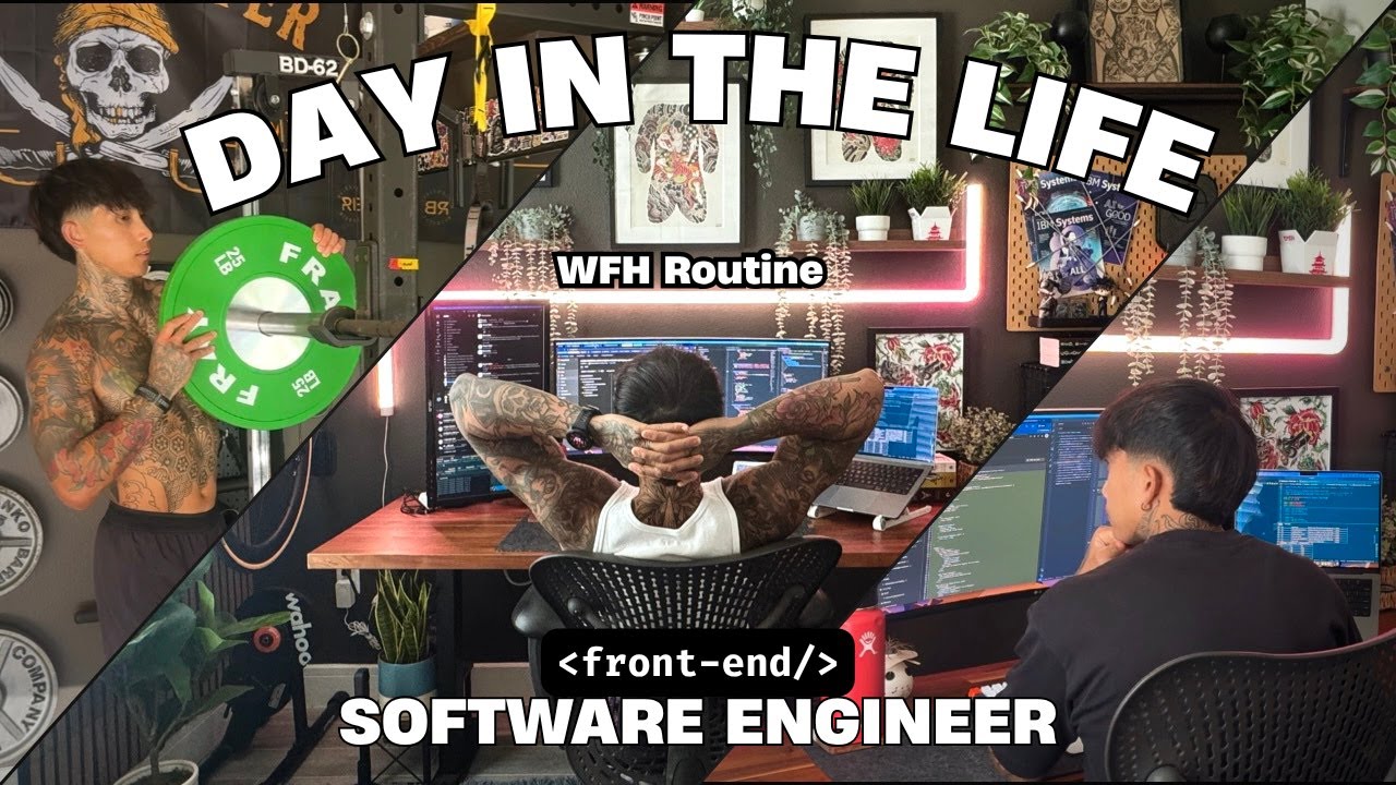 A Day In The Life of a Software Engineer | WFH | Realistic - YouTube