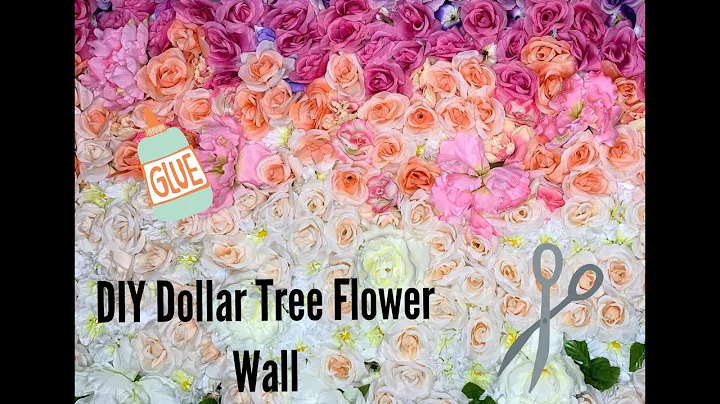 DIY DOLLAR TREE FLOWER WALL