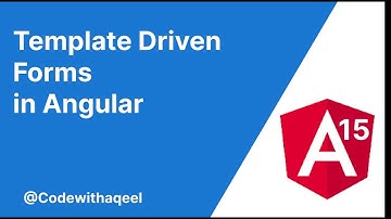 template driven forms in angular