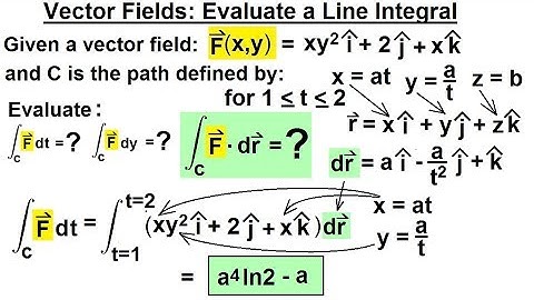 Calculus 3: Line Integrals (28 of 44) Vector Field: Evaluate a Line Integral