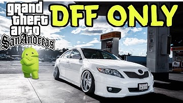 GTA San Andreas Android Dff Only No Txd Normal Cars V2