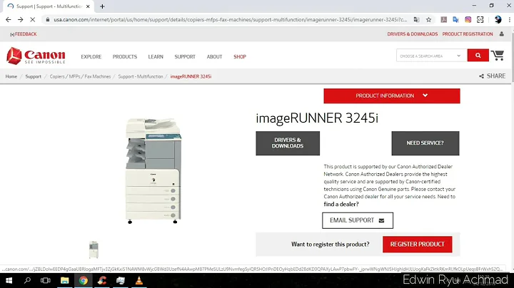 Download Color NetworkScanGear and Printer Driver installer || Canon iR