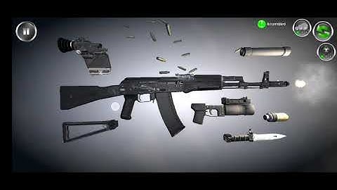 AK-74MM Weapon Field Strip 3d