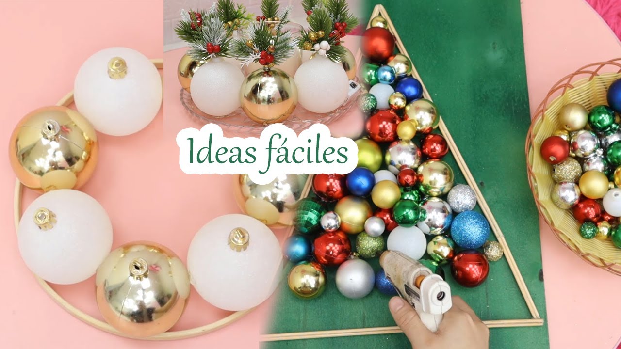 5 Manualidades navideñas fáciles con trucos que amarás