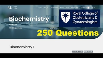 MasterMRCOG - Biochemistry 251 SBA questions for MRCOG part 1 2023 examination