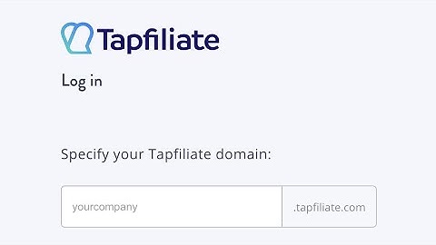 New Tapfiliate Login Flow