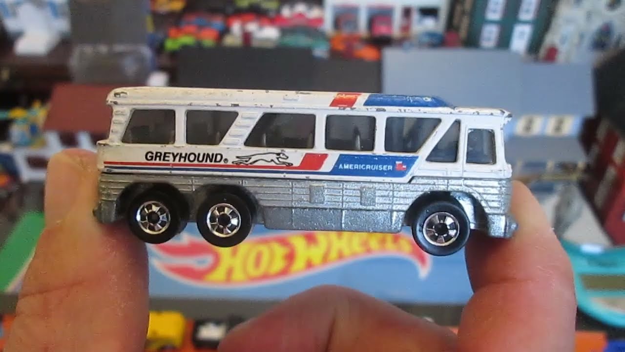 1979 Hot Wheels Greyhound Bus - Made in Hong Kong - Vintage Toy