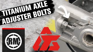 Athlete Statistics Tusk Titanium Motorcycle Axle Adjuster Bolts