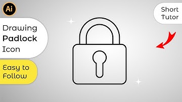 How to Draw Padlock Icon in Adobe Illustrator