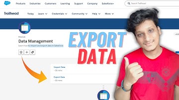 Data Management to export data in Salesforce