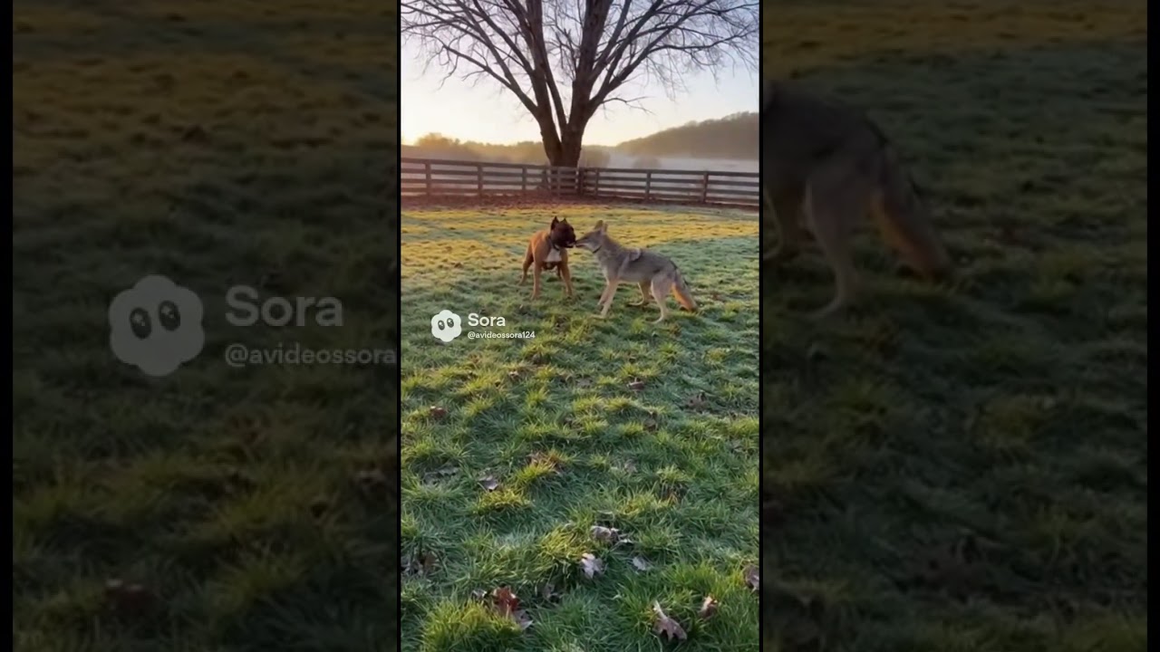 DOG SAVES FAMILY FROM WILD COYOTE ATTACK😱🙏🫡 