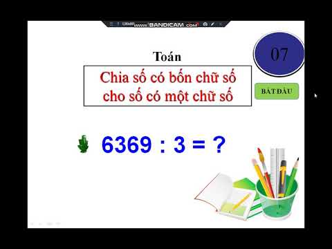 Toán-Tuần 22 -Bài Chia số có bốn chữ số cho số có một chữ số .