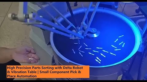 High Precision Sorting with Delta Robot & Vibration Table | Small Component Pick & Place Automation