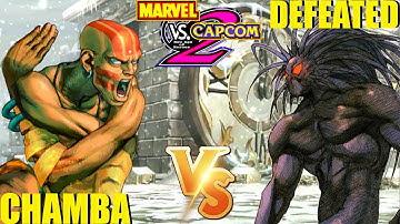 MvC2 Mvci Umvc3 CHAMBA vs DEFEATED (Fightcade) pt 1