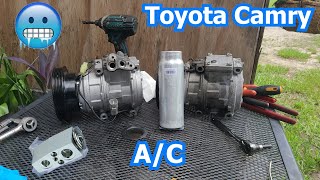 How To Replace AC Compressor Expansion Valve and Drior 1998 Toyota Camry #diy #automobile