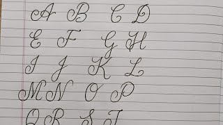 How to write fancy letters A to Z || Stylish handwriting practice|| Cursive Ato Z ||