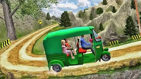 Mountain Auto Tuk Tuk Rickshaw new game 2019 round - 5 Android gameplay.