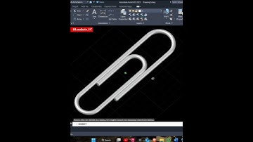 Paper clip 3d tutorial in autocad