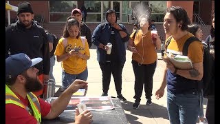 CSULA Students Hate Trump For No Reason - GIRL SPITS ON ME | TRUMP IS NOT THAT BAD