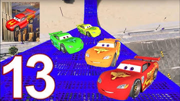 Cars 3 Fabulous McQueen Stunt Jump UnderWater - Walkthrough Part 13 Ramps Jackson Storm Cruz Ramirez
