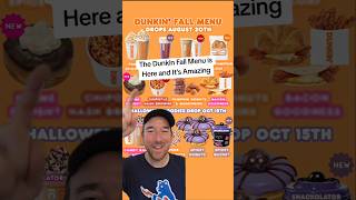 The Dunkin' Fall Menu is Here and Halloween Sneak Peek #dunkin #dunkindonuts #pumpkinspice #fastfood