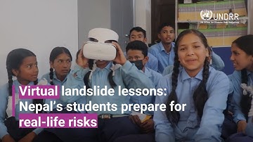 Virtual landslide lessons: Nepal’s students prepare for real-life risks | UNDRR