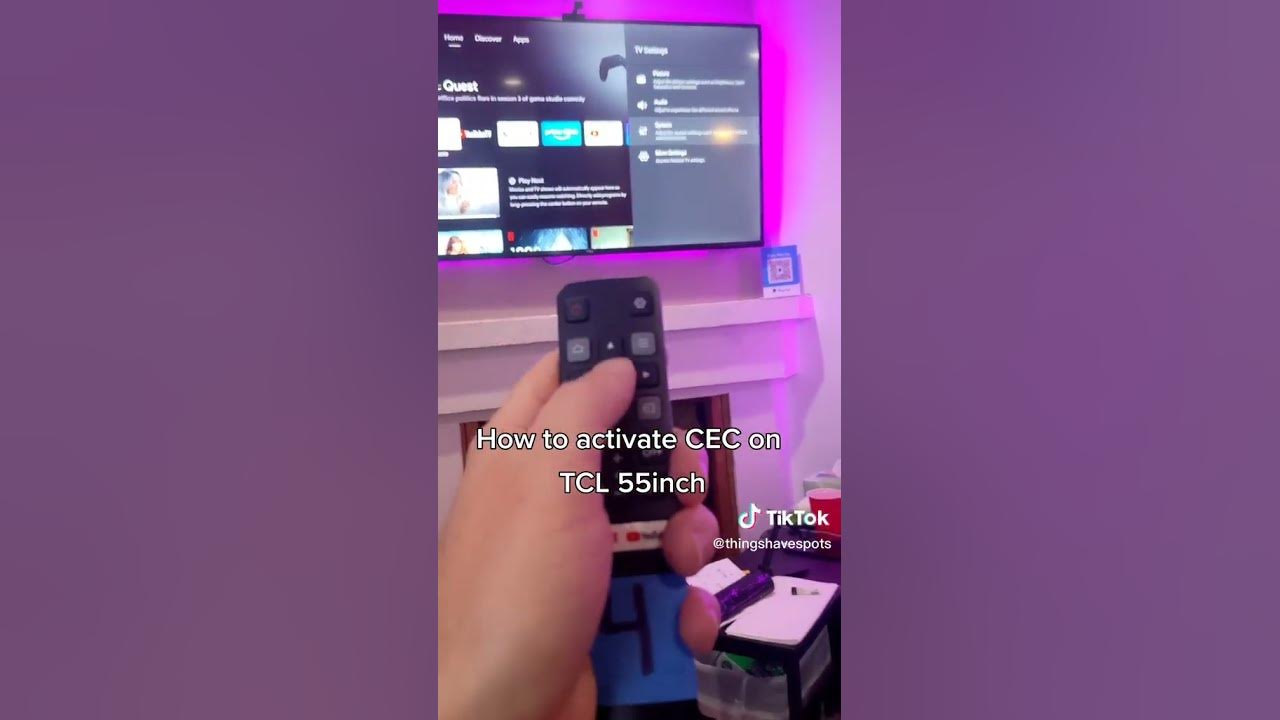 How to activate CEC on TCL Android TV YouTube