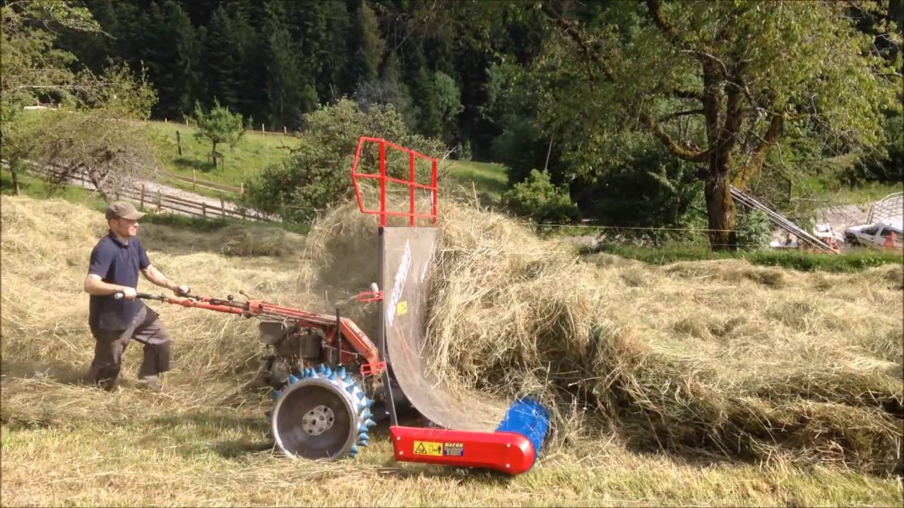 Heuprofi Heurechen am Reform M12 Motormäher